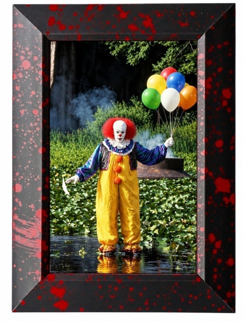 Horror Bloody Halloween It Halloween Clowns Clown Framed Art Print